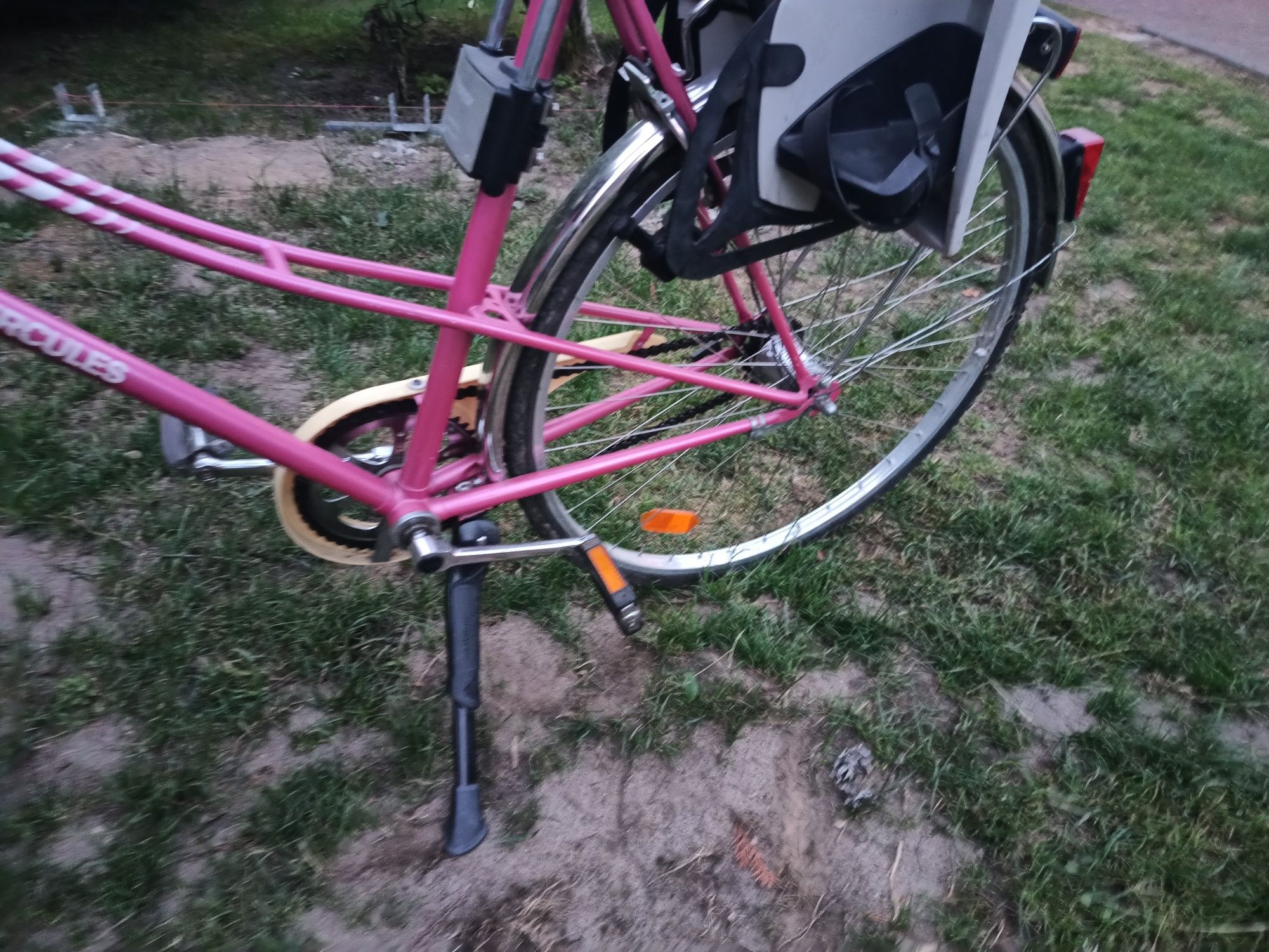Rower retro Hercules cudowny z koszykiem fotelik hamax