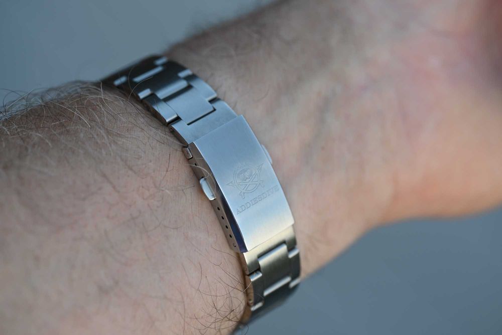zegarek Addiesdive  kwarc, płynąca sekunda, 36 mm, bdb jakość
