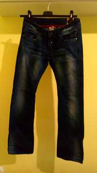 Granatowe spodnie jeansowe, r. XS/S  34/36