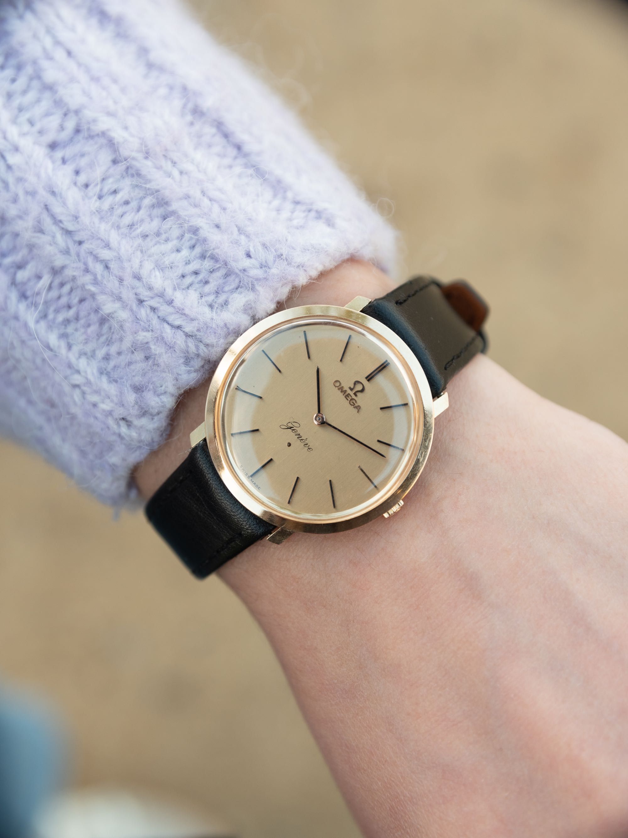 Relógio Omega Genève em ouro