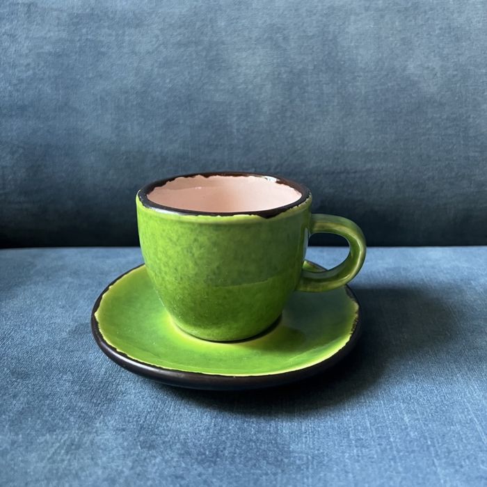 Чашка керамічна з тарілкою, 150 мл