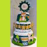 Tort z pieluch, baby shower, prezent dla dziecka
