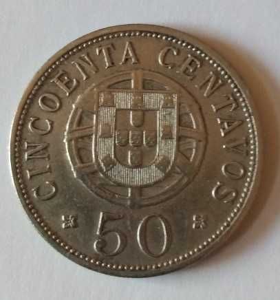 Moeda de 50 centavos Angola 1927