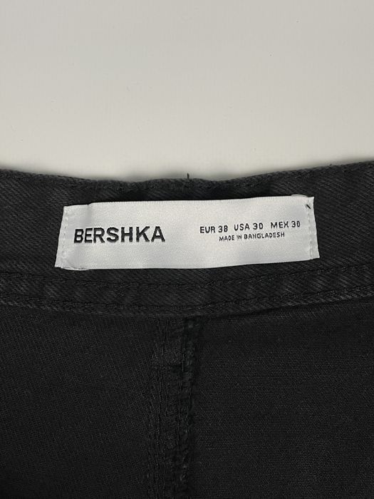 Штани Bershka Cargo Relaxed Fit (W30 / W31 / W32 / W34) чорні чоловічі