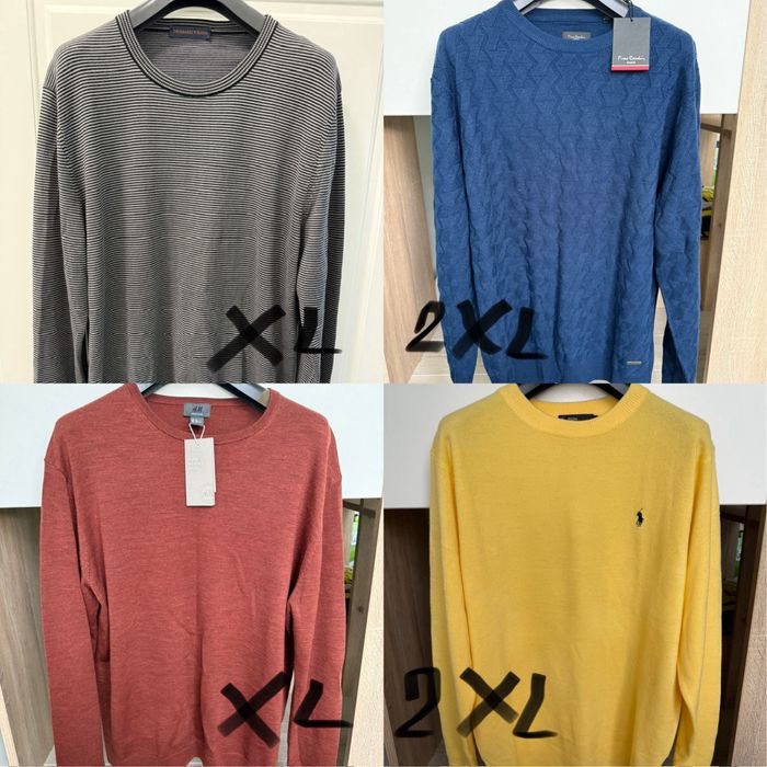 Мужской свитер XL/2XL Trussardi, H&M, Pierre Cardin, Polo Ralph Lauren