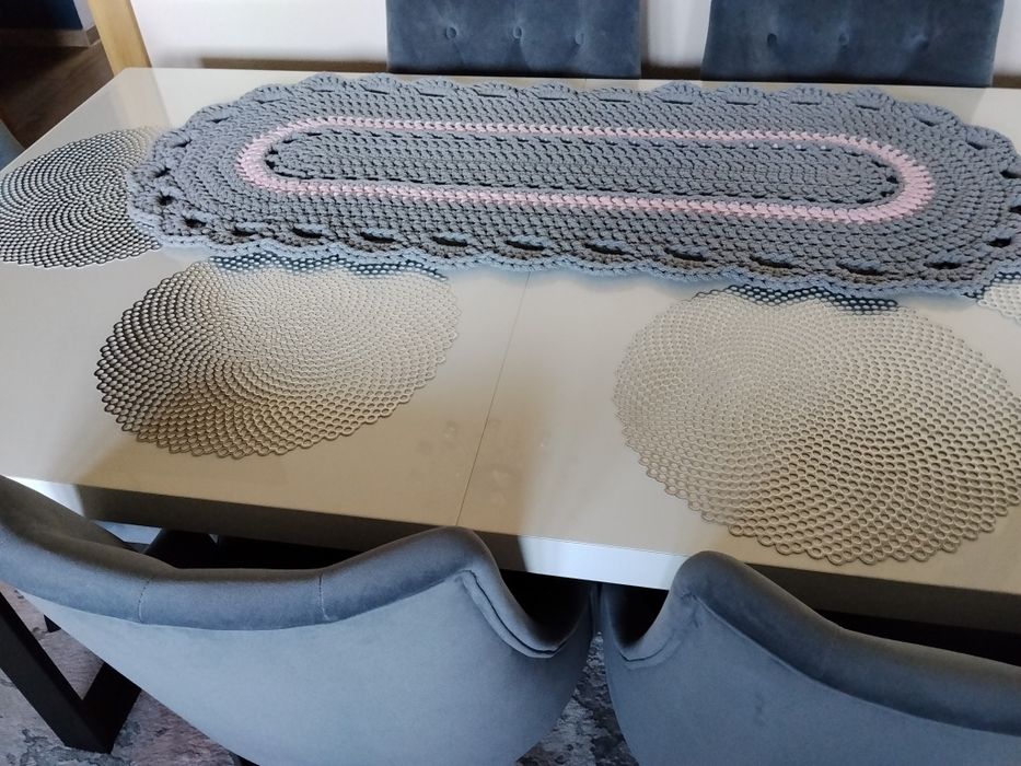 Stół Loft rozkładany 160*90 (240*90) z sześcioma krzesłami