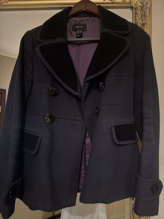 Пиджак mango, вельвет в рубчик