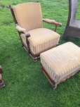 fotel chippendale plus pufa