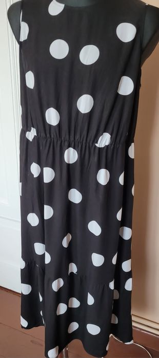 Sukienka czarna w białe grochy Papaya, rozm. 20