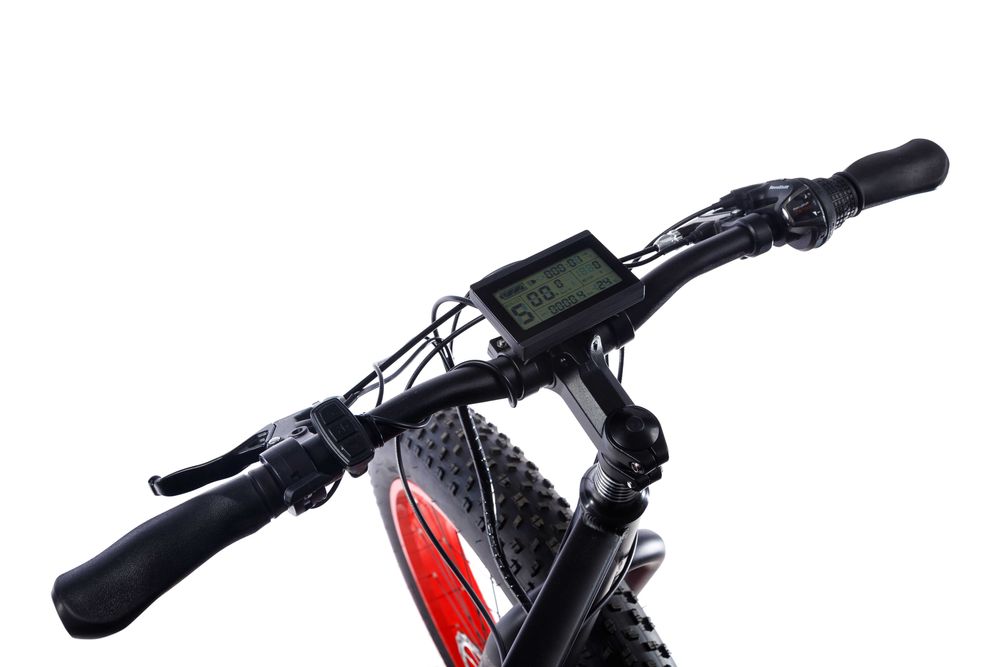 Электровелосипед E-motion Fatbike GT 48V 19Ah 1000W черно-красный