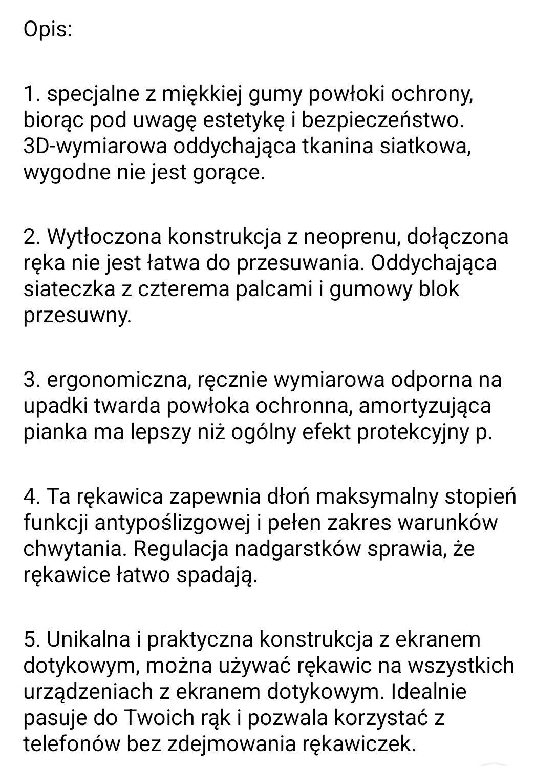 Rękawice ręczawiczki czarne wzmacniane