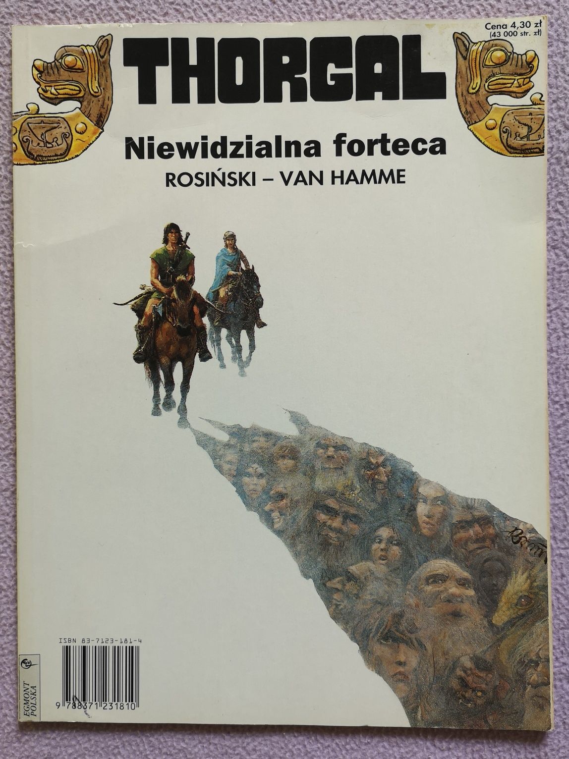 Komiks Thorgal - Niewidzialna forteca - I wydanie  1995 miękka okładka