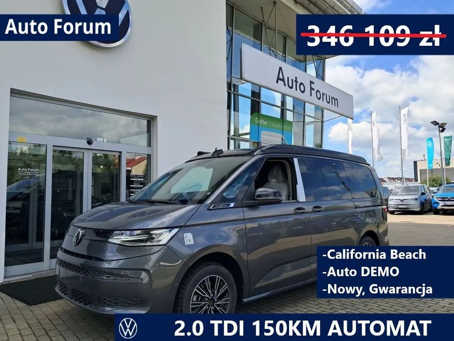 Volkswagen Multivan California Beach Samochód Demo Nowy Gwarancja 5 lat