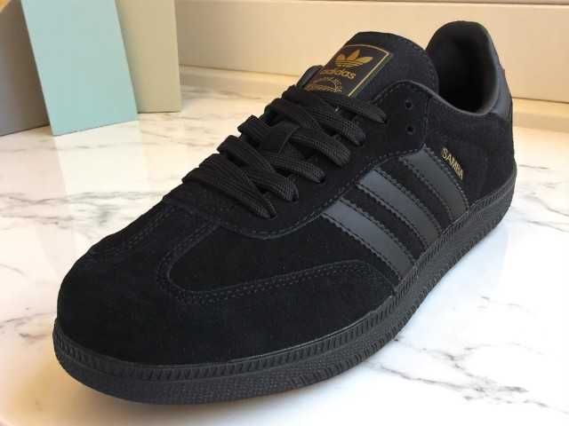 Кросівки чоловічі Adidas samba Black адідас самба чорні (0123)