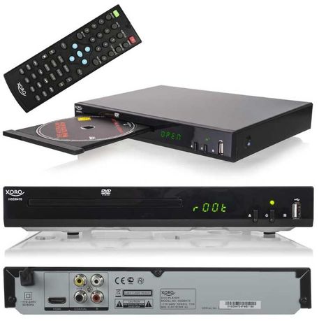 Xoro HSD 8470 Odtwarzacz DVD HDMI MPEG4 Video USB MP3 RCA DivX