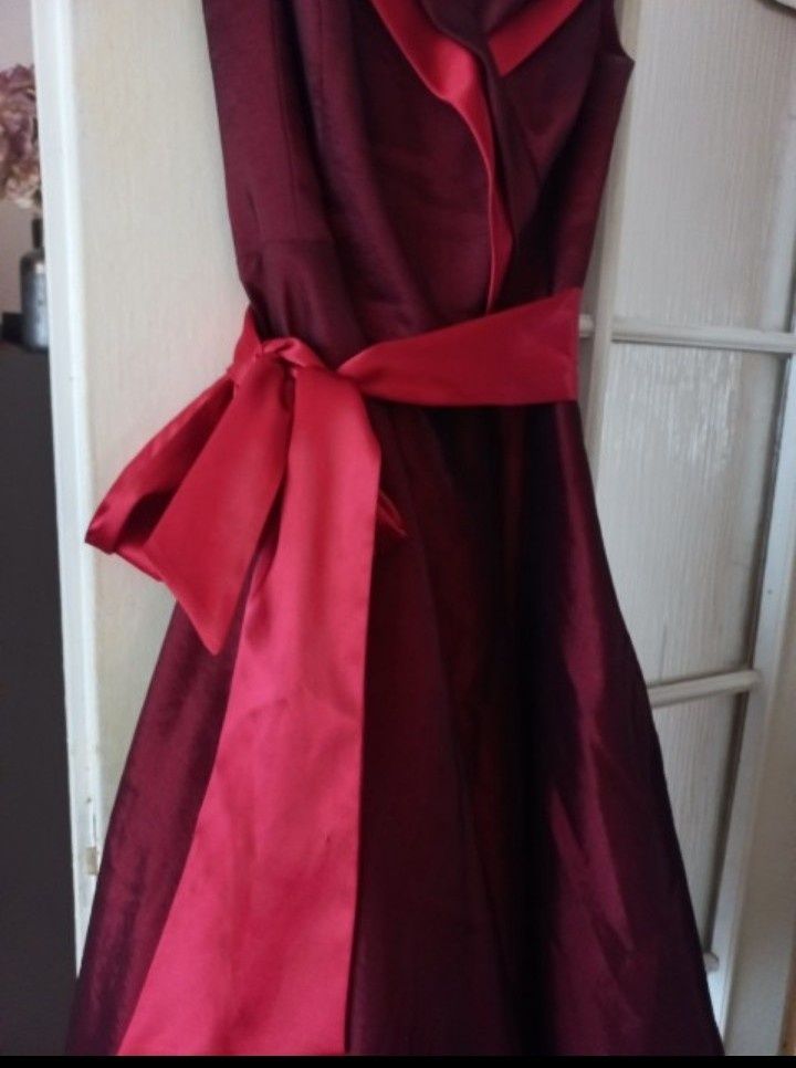 Sukienka burgund M/L studniówka wesele