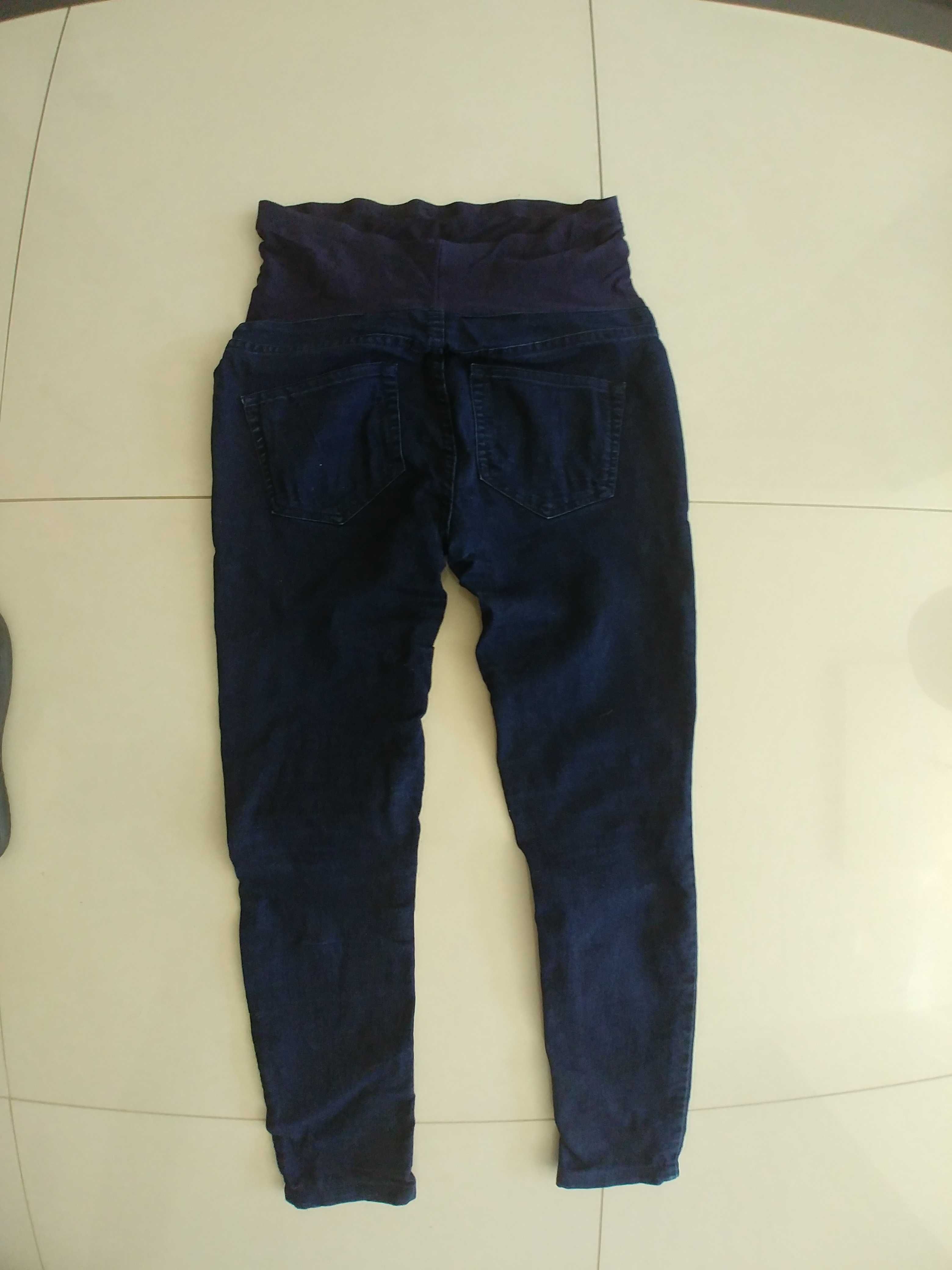 Spodnie ciazowe h&m mama 36 granat jeans