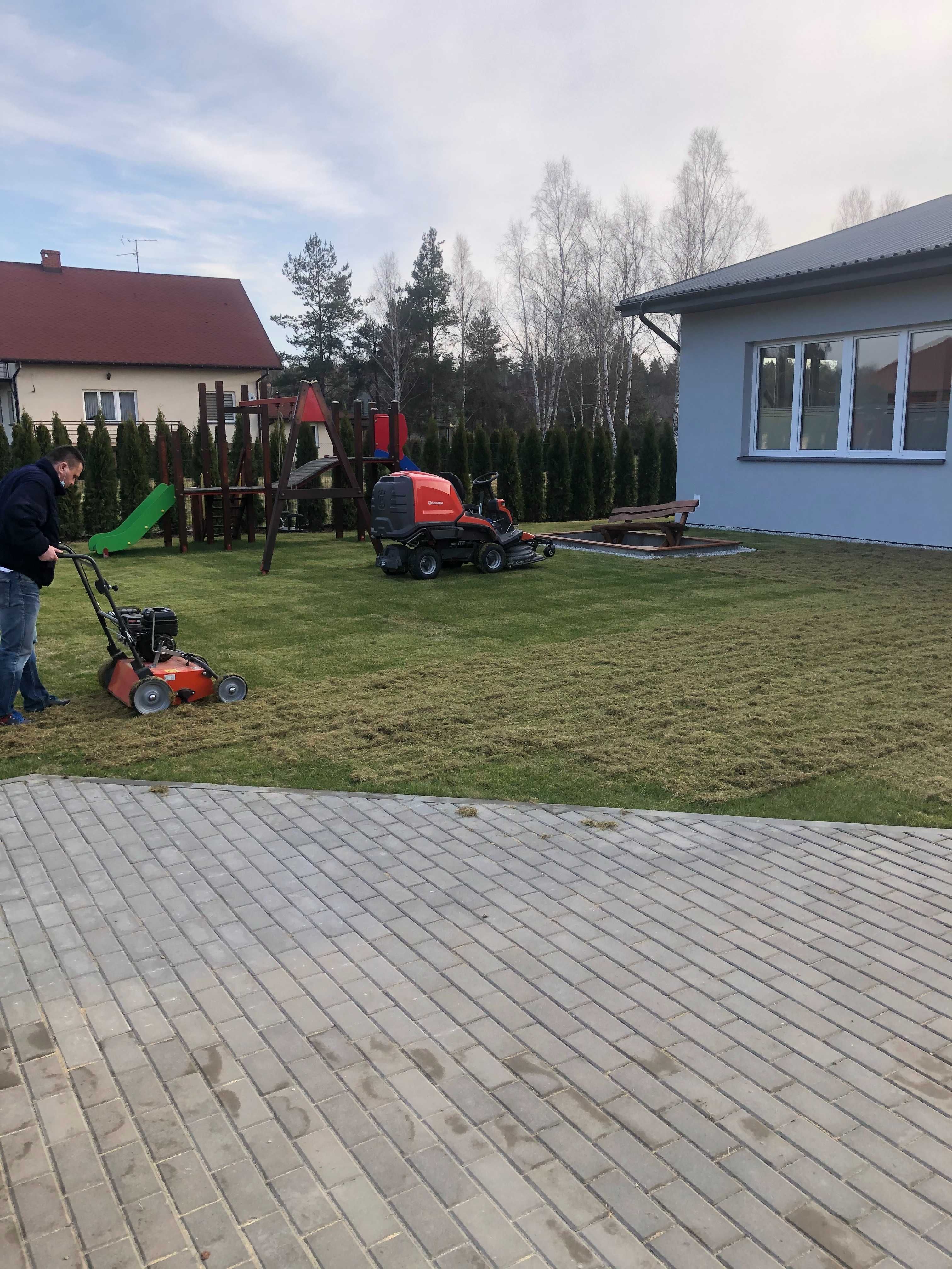 Usługi ogrodnicze pielęgnacje, koszenie trawy trawników, wertykulacja