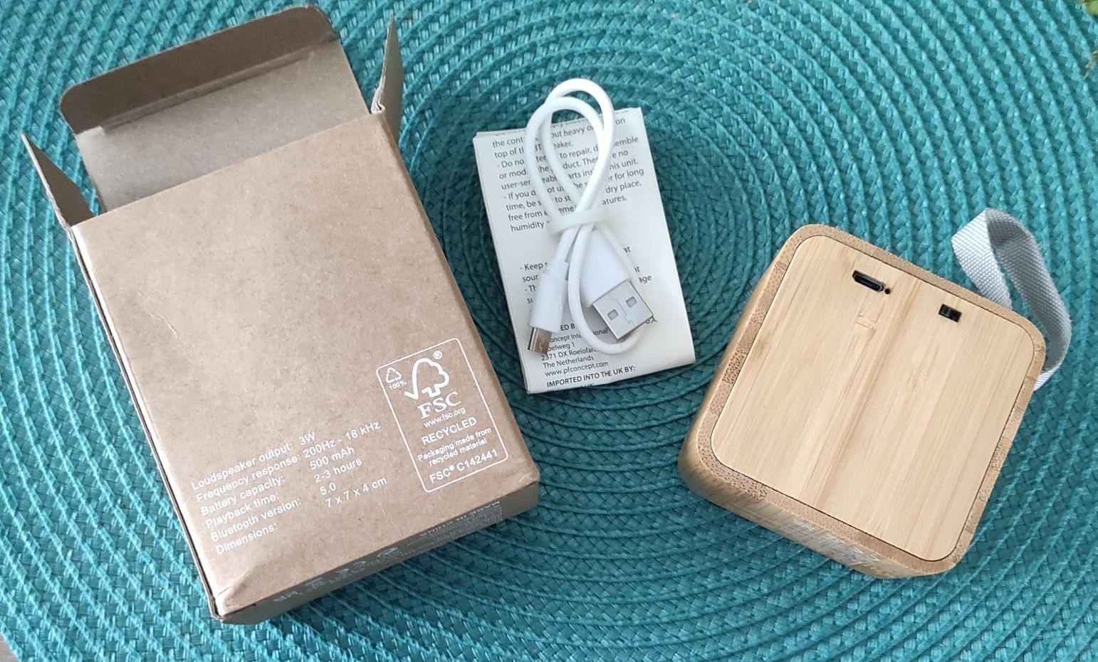 Bambusowy głośnik Bluetooth