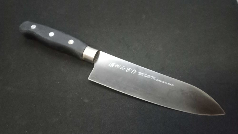 Nóż japoński 濃州正宗作 - Masamune  Noushu - powłoka tytanowa