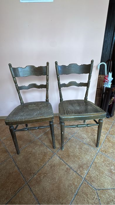 Drewniane Krzesła Spahn Stadtlohn  2 szt.