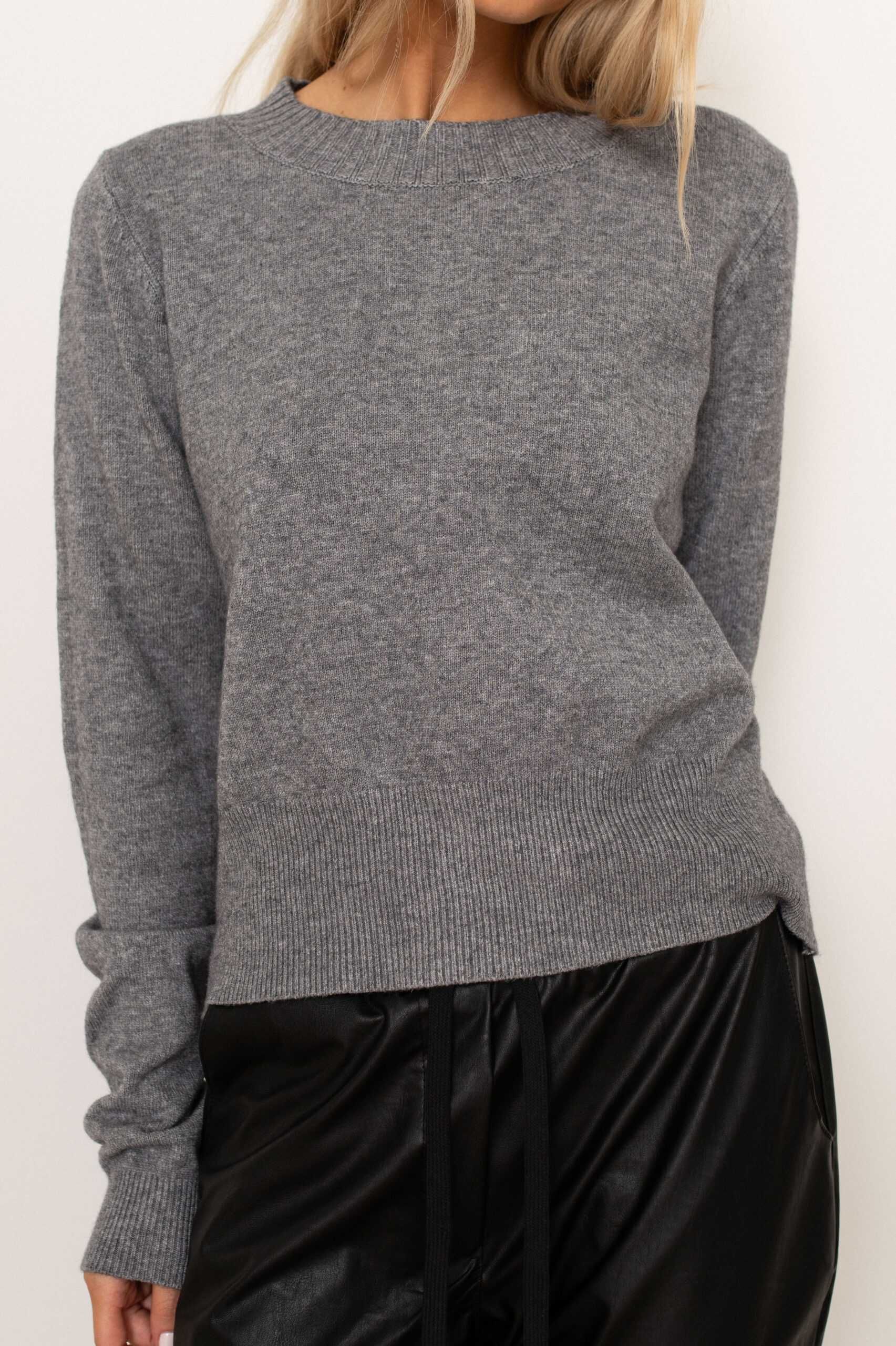 PROJECT RUNWAY – LEMONADA Sweter z półokrągłym dekoltem szary