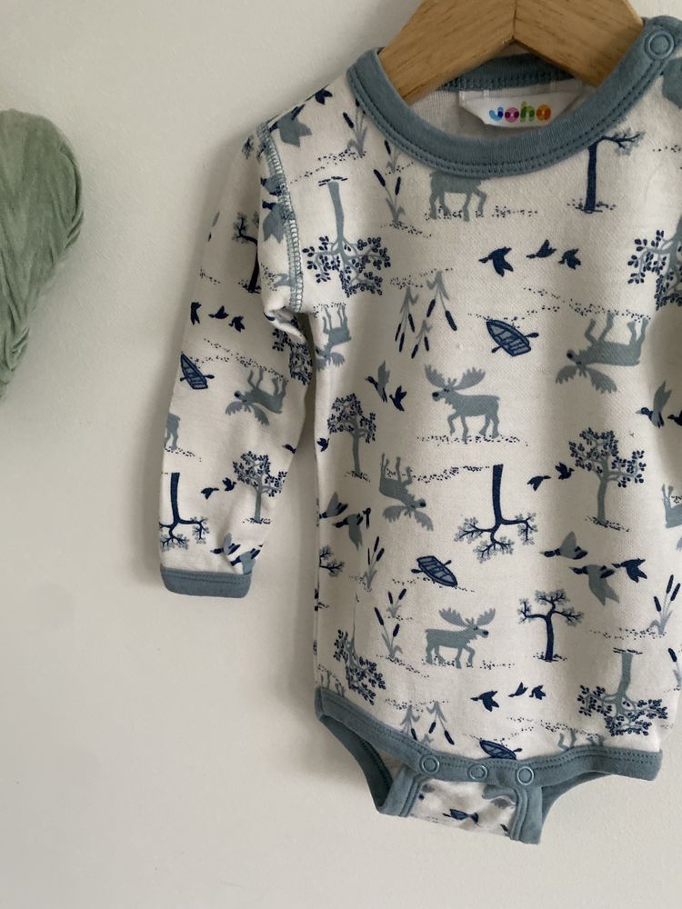 Body joha 68/74 wełna merino wiskoza zwierzątka