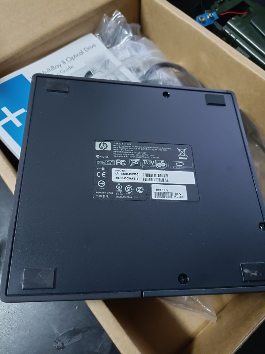 Odtwarzacz Zewnętrzny DvD Stacja Dokująca Do Laptopa Komputera HP