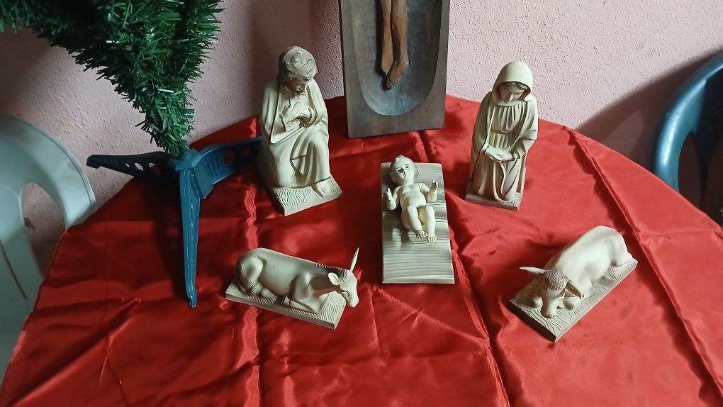 Árvore natal e presepio