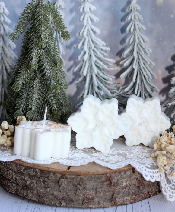 Świeczka sojowa śnieżynka