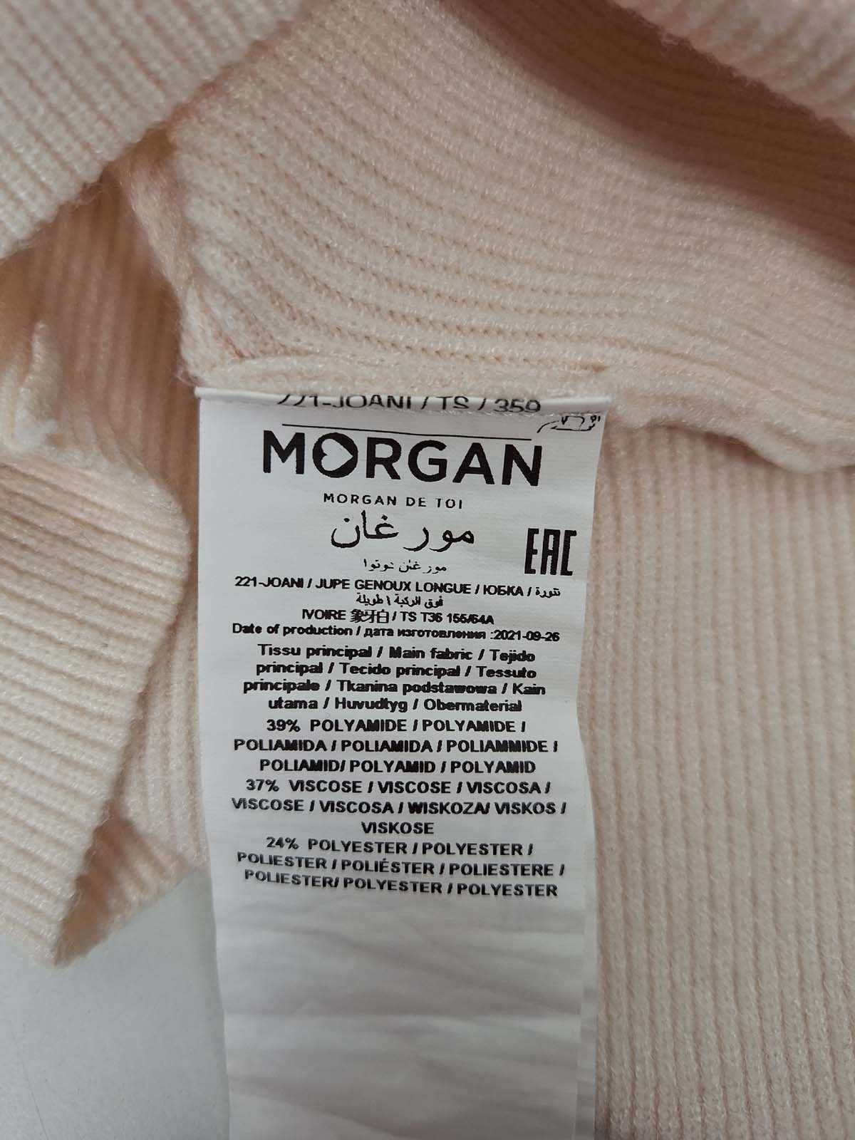 Morgan dzianinowa kremowa spódnica spódniczka S M 36 38 NOWA