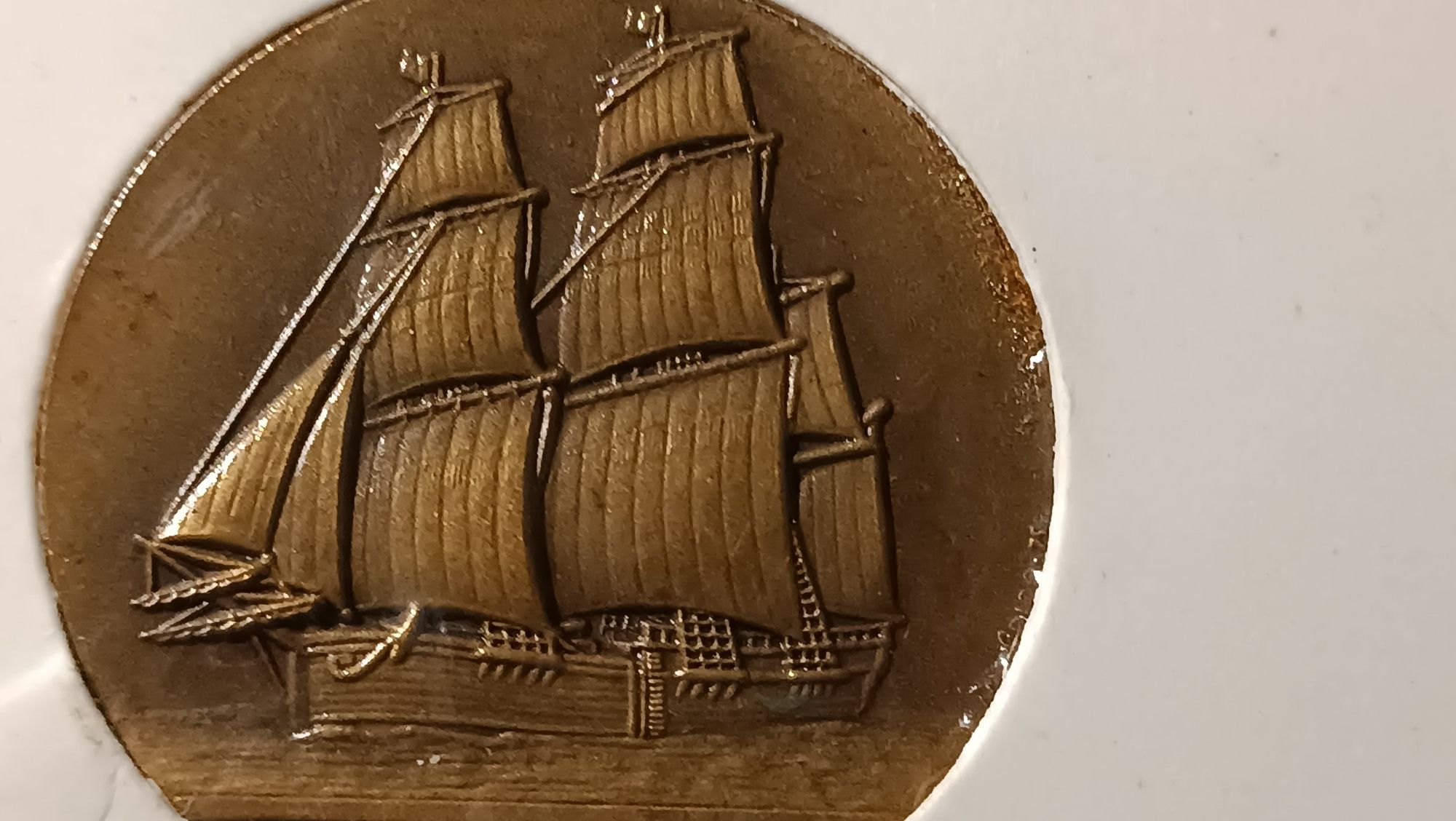 Medalha bronze James Cook "Endeavour" 1978 GRAVARTE edição limitada