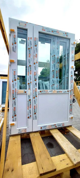 NOWE DRZWI PCV dwuskrzydłowe - do sklepu firmy biura - Dowóz GRATIS