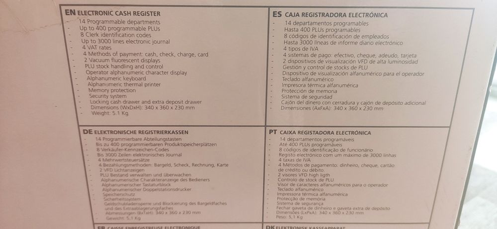 Máquina Registadora como NOVA