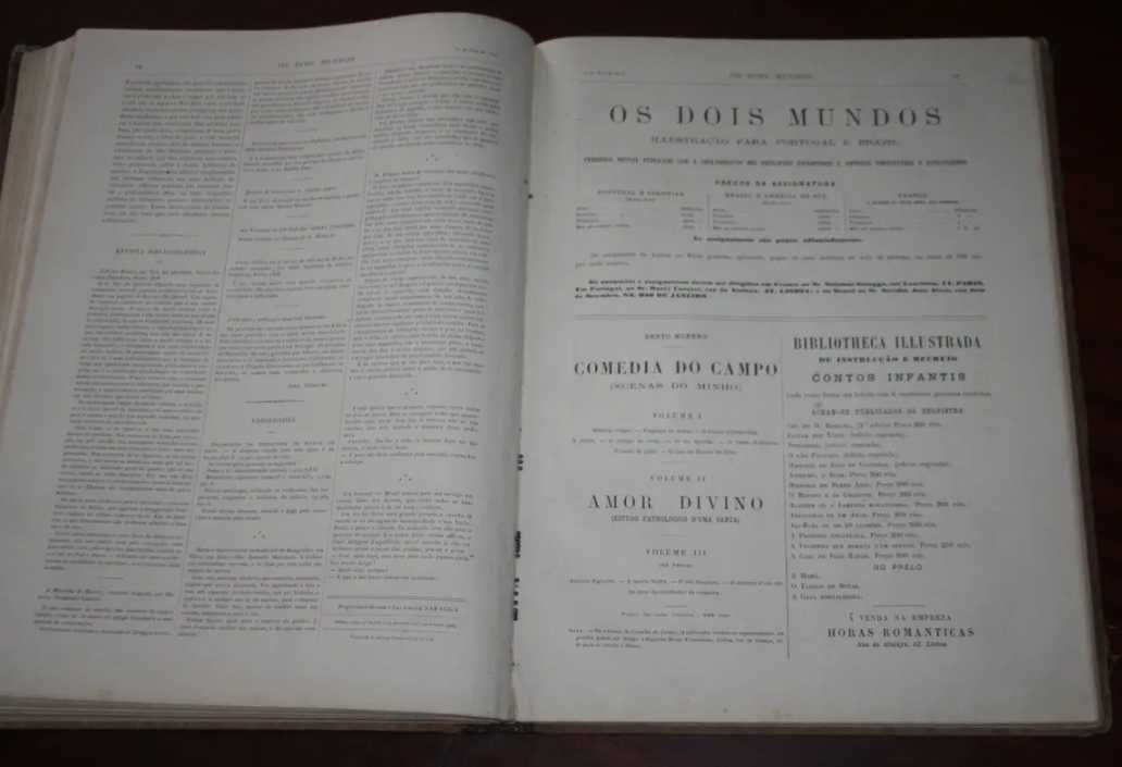 Os Dois Mundos - ilustração para Portugal e Brazil 1877 /1878