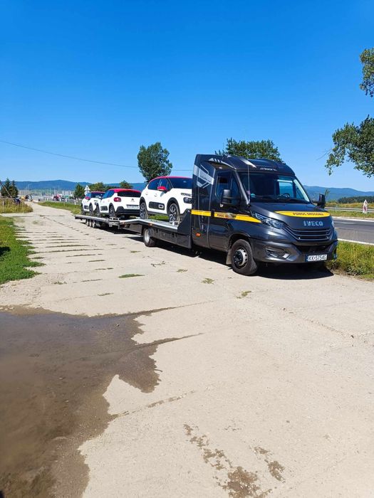 Transport samochodów, laweta, pomoc drogowa