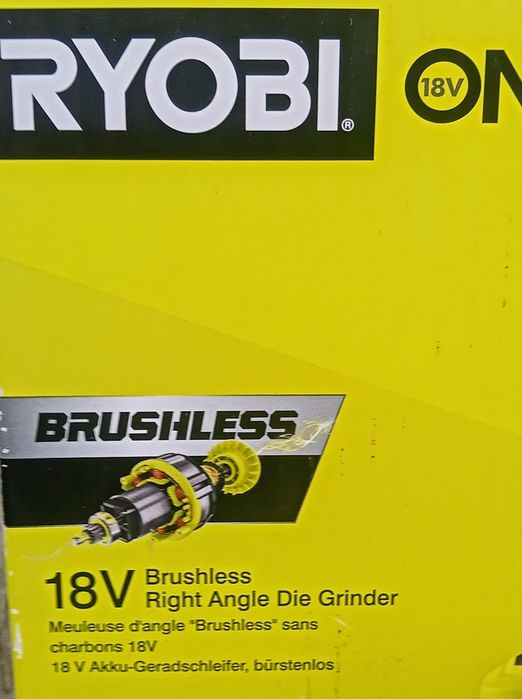 Zestaw RYOBI frezarka / polerka RDG 18c HP 18v bateria ładowarka ONE+