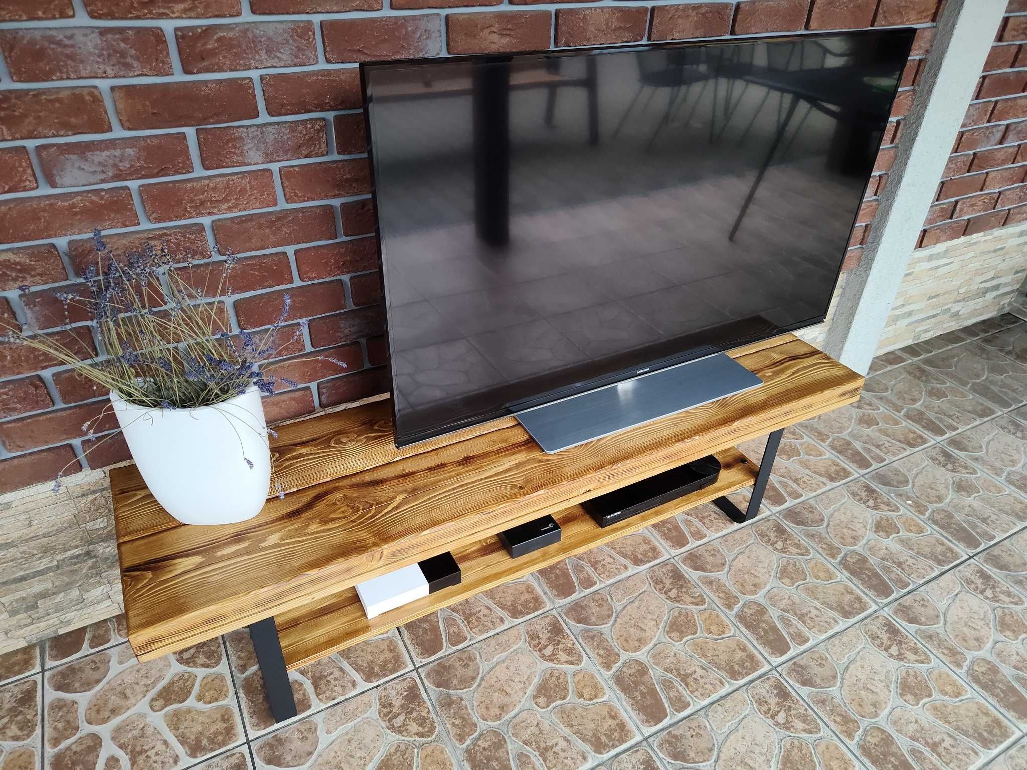 Szafka RTV Stolik pod telewizor STARE DREWNO Loft Rustic Retro