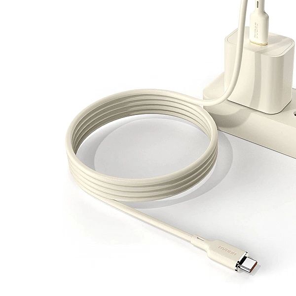 Kabel Dudao L7SCL USB-C - Lightning 30W 1m - beżowy