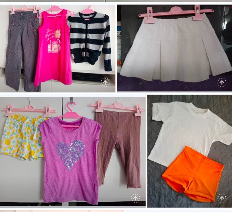 Duża paka  55szt/55zł r.110-128 kurtka, spodnie ,spòdniczki