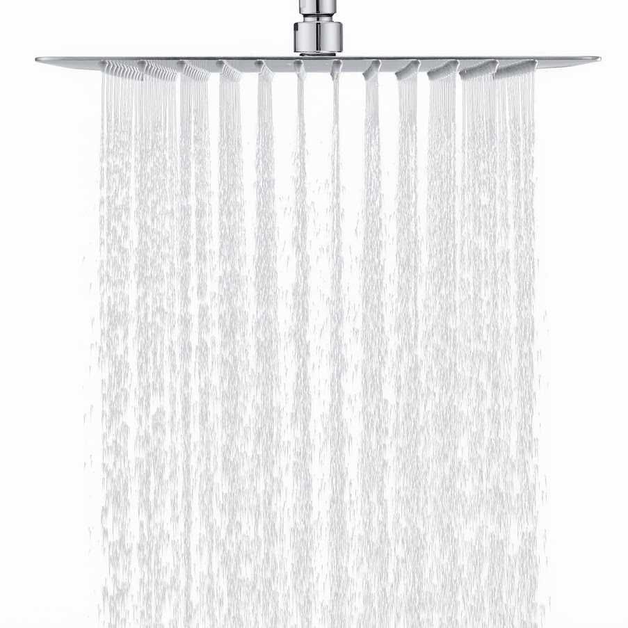 Chuveiro Quadrado 40 cm Inox Ultra Fino – Alta Pressão, Anti-calcário