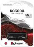 Kingston SSD KC3000 512GB M.2 2280 NVMe PCIe Gen 4.0x4 (SKC3000S/512G)