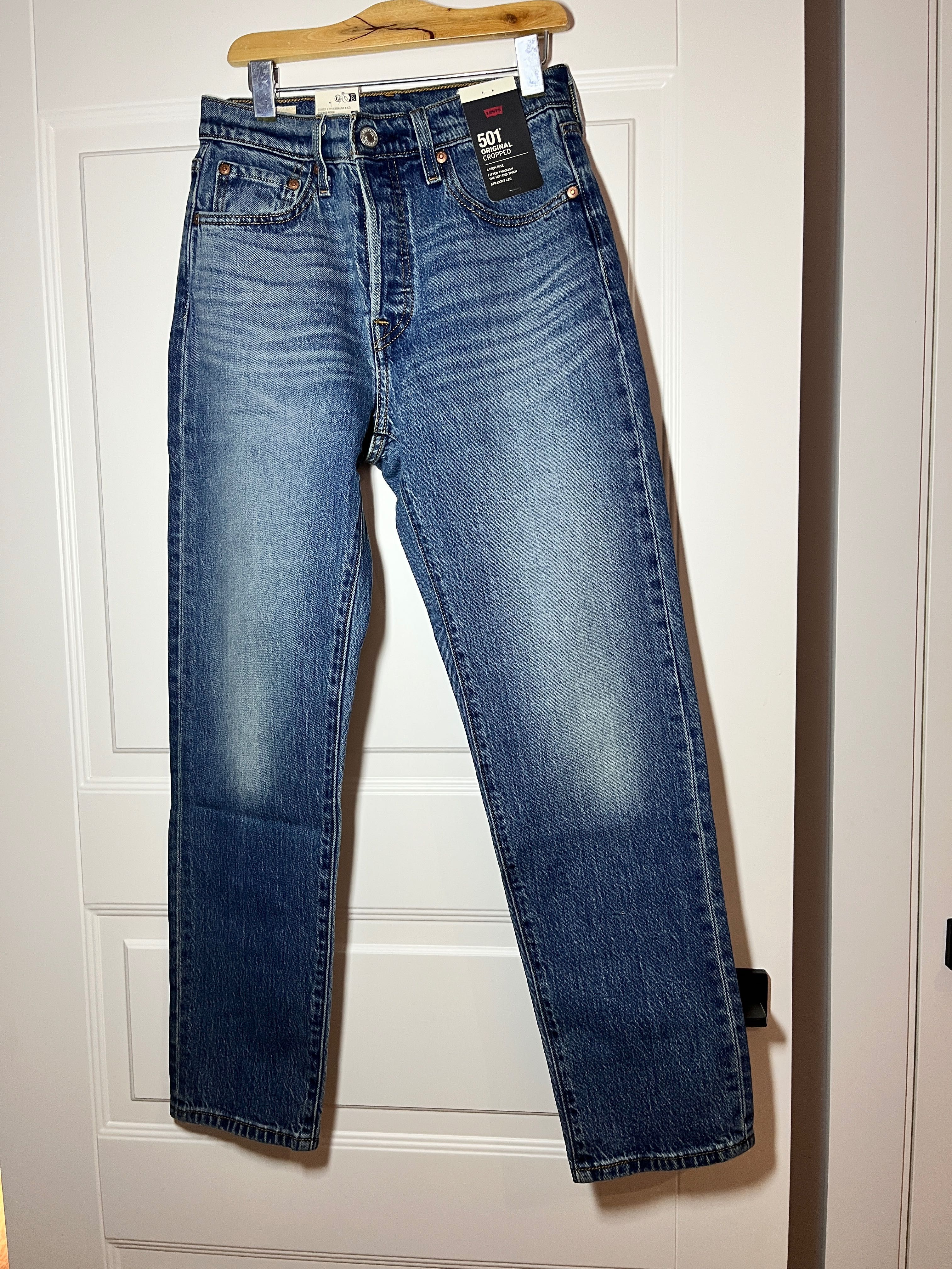 Levi's 501 crop stand off оригінальні джинси 25/28