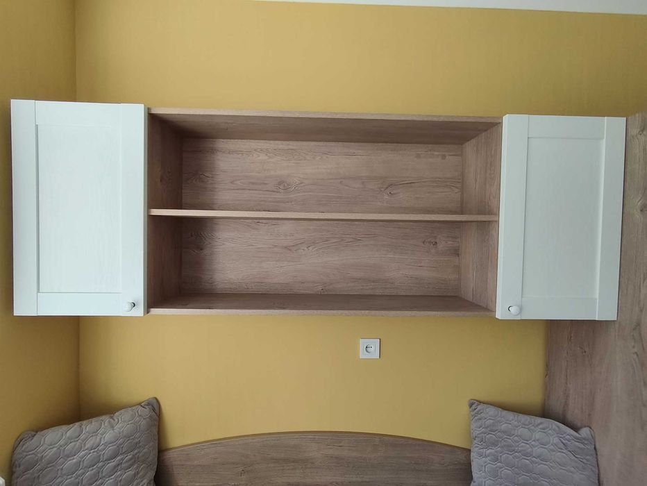 Дитячі меблі Snite комплект – ліжко, шафа, стелаж, полиця (Буча)