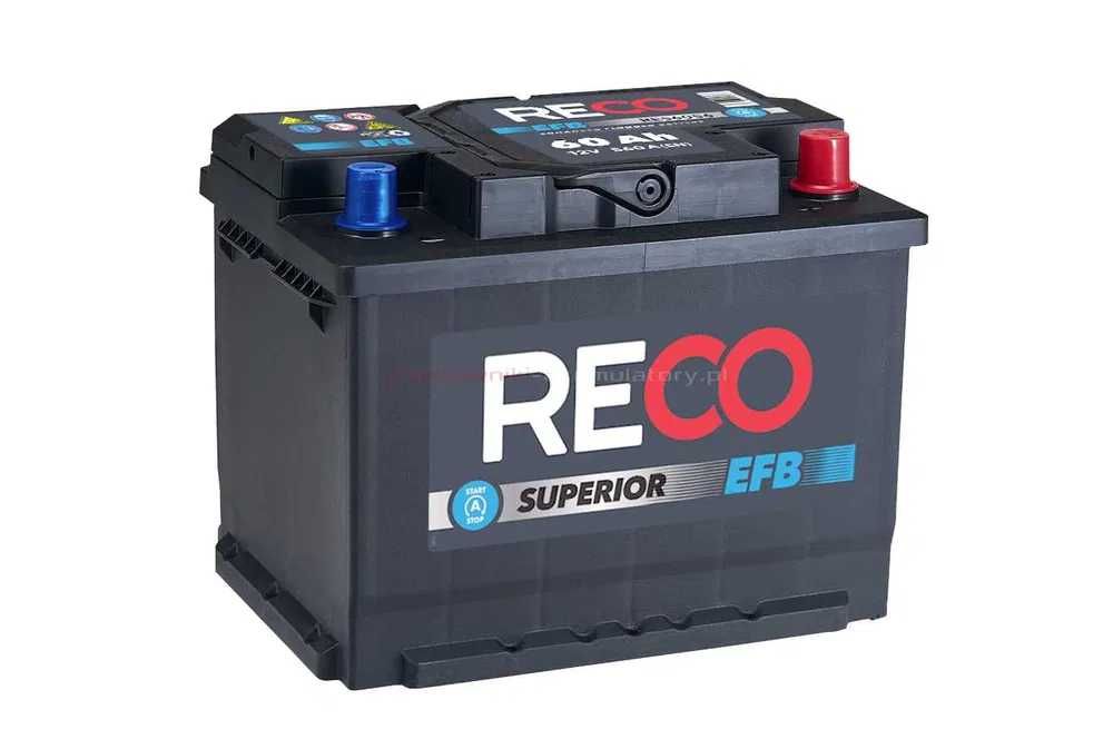 Akumulator RECO EFB 60Ah 560A Grunwaldzka 33