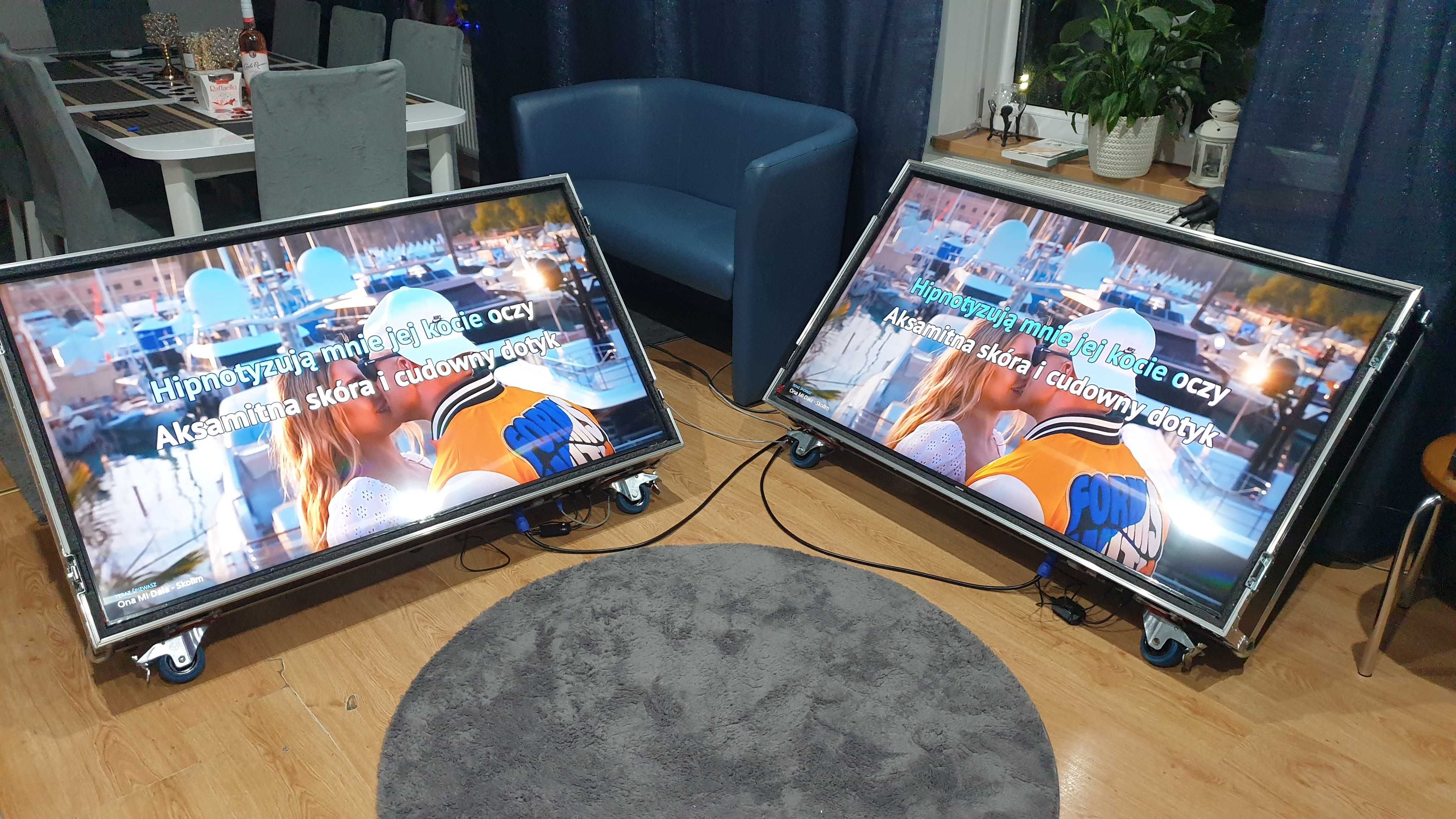 Prompter 55" 2szt  z ekranem SAMSUNG SMART 2024r HDMI LAN WiFi USB