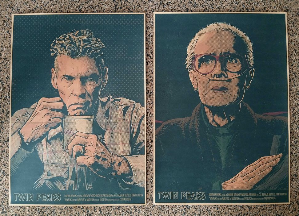 Lote 8 Posters- TWIN PEAKS a limited event series (papel kraft, A3)
