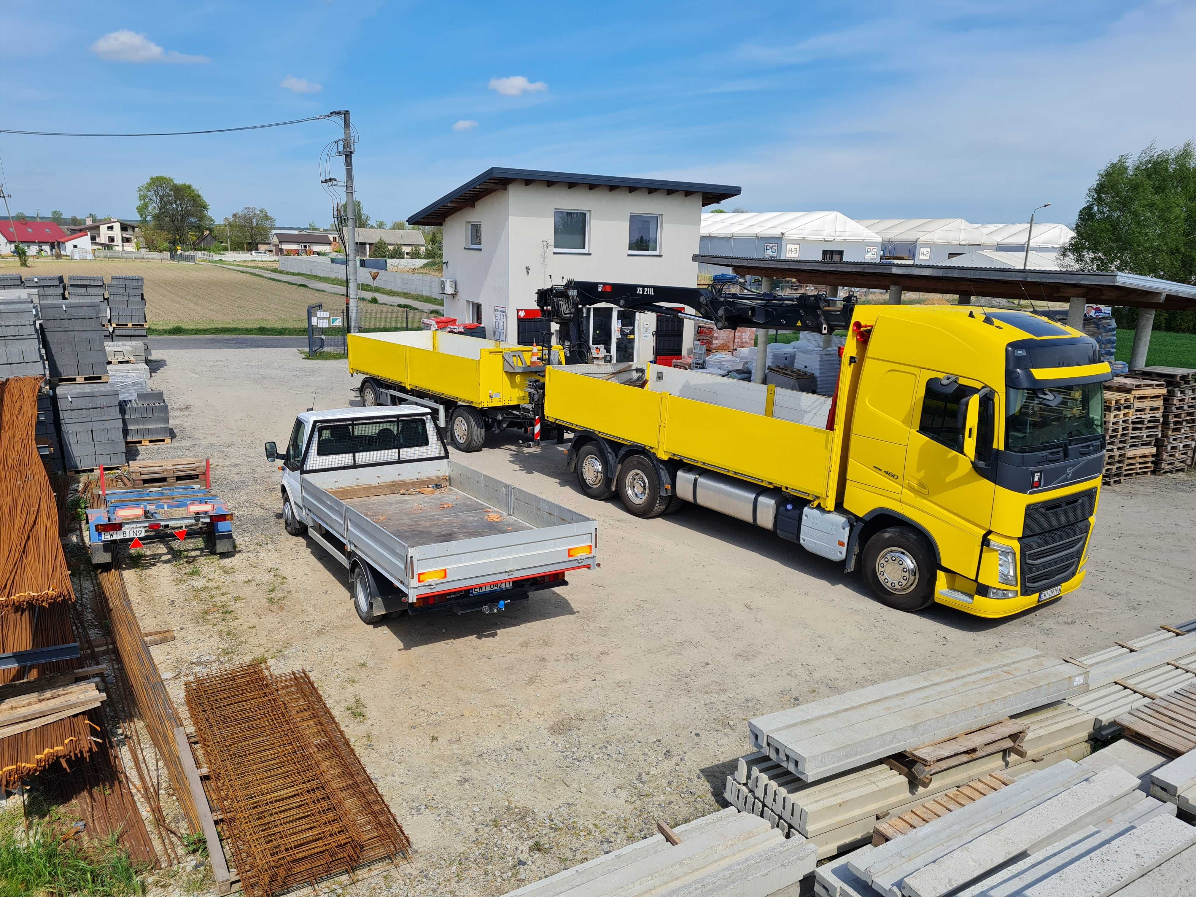 Usługi Transportowe HDS przewóz materiałów budowlanych stal węgiel itp