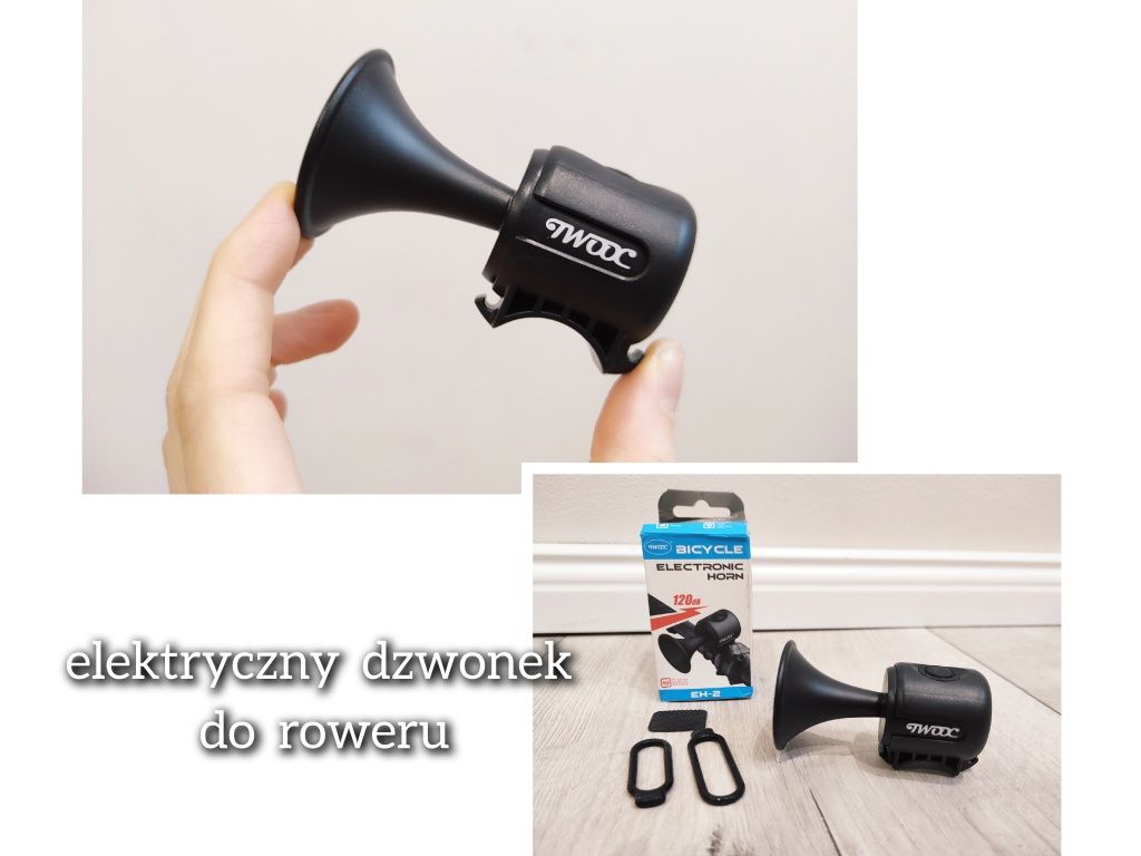 NOWY głośny dzwonek / klakson rowerowy elektryczny 120 dB