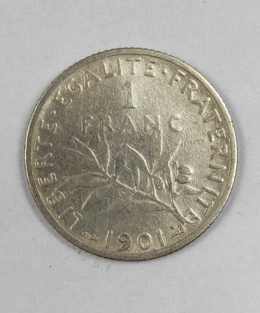 Moneta 1 frank Francja, 1901